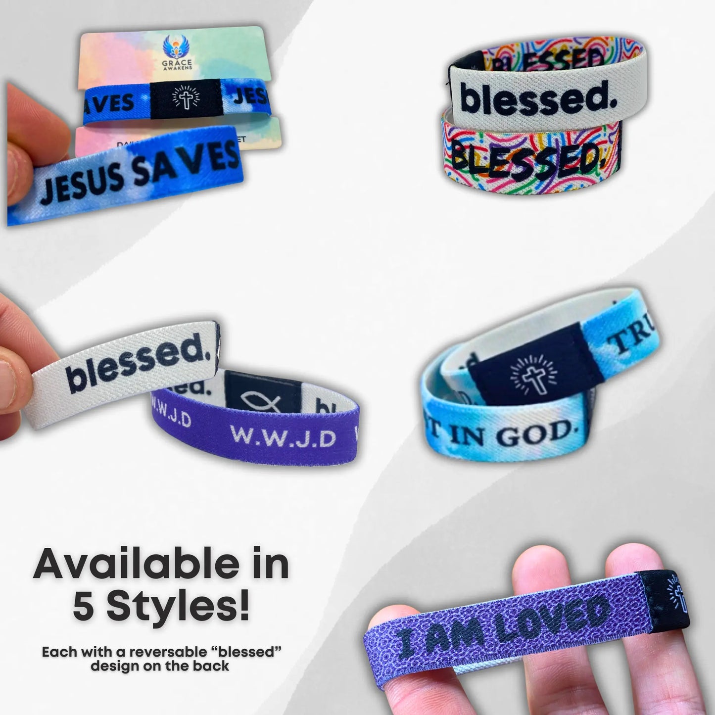 ✝️ Grace Awakens: NFC Bible Verse Bracelets - Wear Your Faith. Tap Into Scripture Grace Awakens