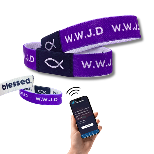 ✝️ Grace Awakens: NFC Bible Verse Bracelets - Wear Your Faith. Tap Into Scripture