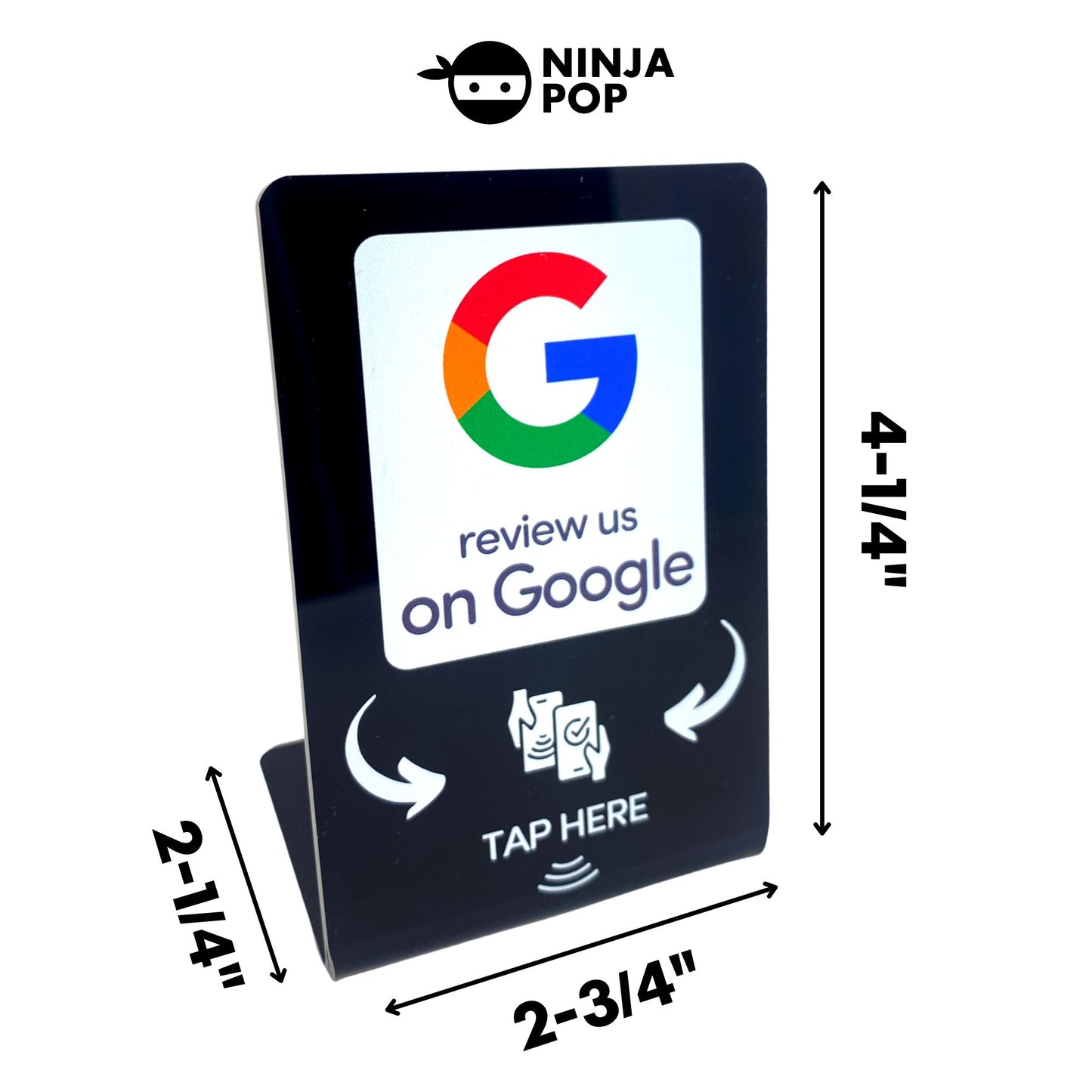 Ninja Pop- Table Top Google Review Stand - Get Google reviews with one Tap!