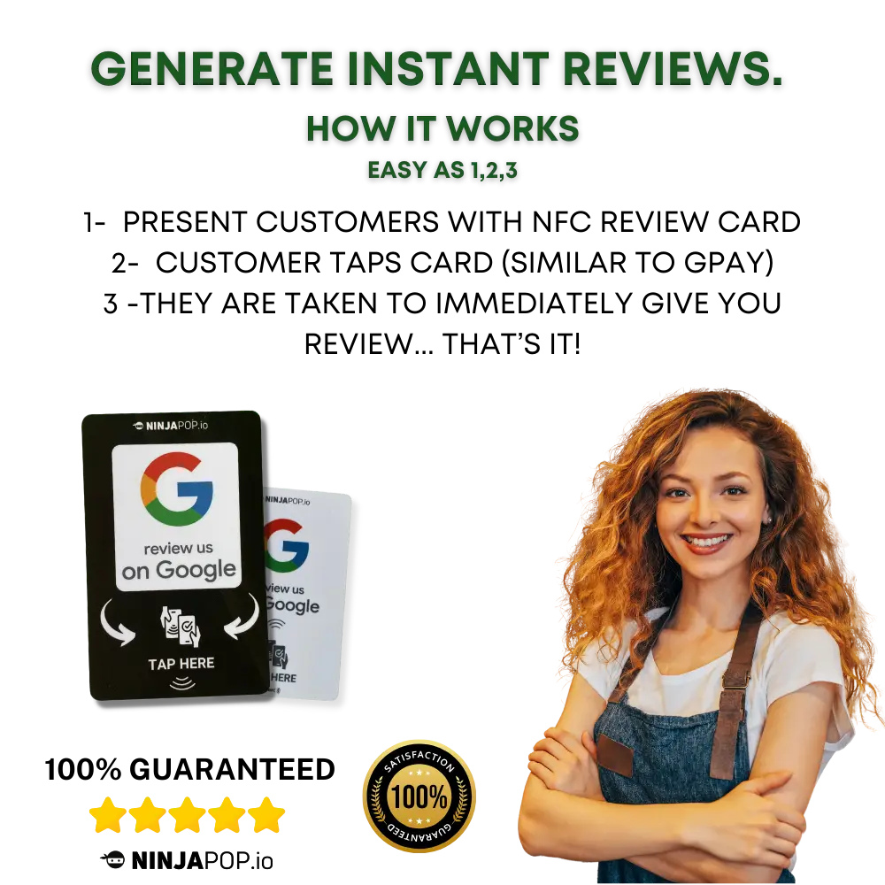 🔥 Free Ninja Pop Google Review Card! 🔥 Small Biz Special 🔥- Just Pay Shipping ✈️ Ninja Pop