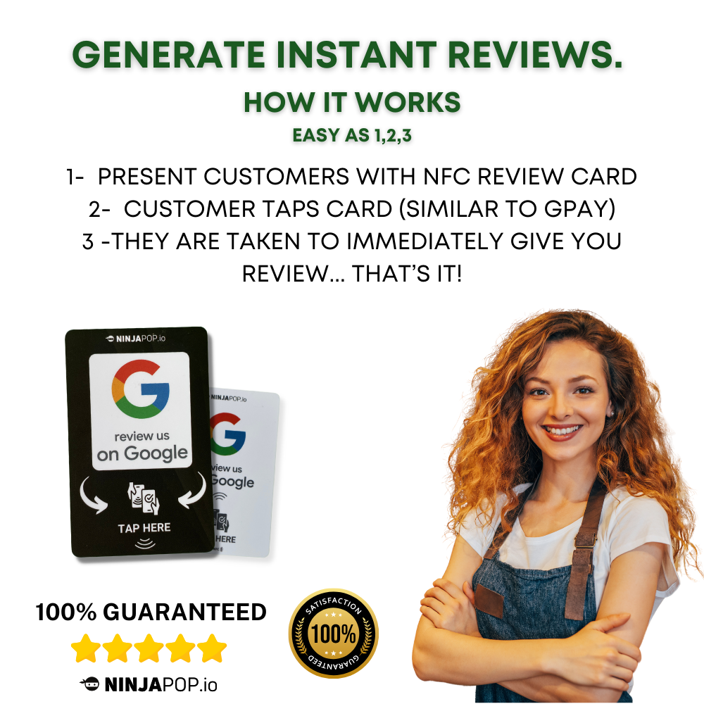 🔥 Free Ninja Pop Google Review Card! 🔥  2024 Special 🔥- Just Pay Shipping  ✈️