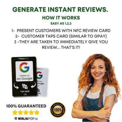 🔥 Free Ninja Pop Google Review Card! 🔥  2024 Special 🔥- Just Pay Shipping  ✈️